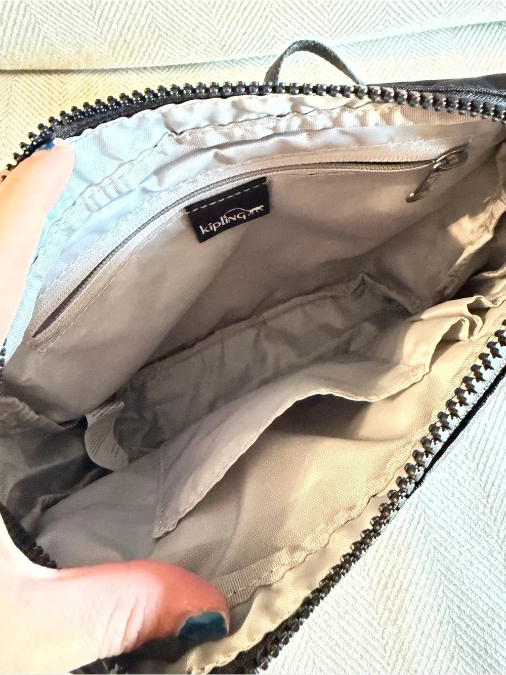 Kipling Black Small Messenger Crossbody Bag